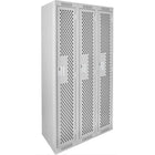Assembled Clean Line Perforated Economy Lockers-Number of Tiers - 1
