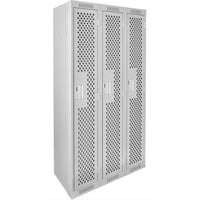 Assembled Clean Line Perforated Economy Lockers-Number of Tiers - 1