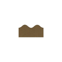 Pacon Corporation Bordette 37026 50' X 2.25" Scalloped Solid Decorative Border, Brown-Bulletin board borders for decorating classrooms