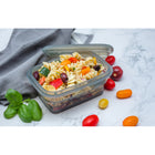 Minimal Silicone Food Storage Container - Grey - 460ml - Set of 2-Material: Food grade silicone