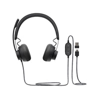 Logitech Zone Wired On-Ear Headset (Microsoft Teams)-Wired On-Ear Headset