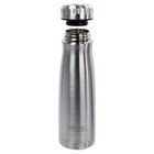 PURE Drinkware Water Bottle and Coffee Tumbler Set, 17 oz, Silver, Black-Feature: condensation-free, leak-proof, and BPA free