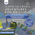 Simply Coding Coding for Kids Learn to Create Adventures in Roblox Studio Course Age 8 Plus [Digital Download]-Course benefits include: live mentor support, interactive learning content, step by step activities, video reviews and lessons, real coding projects, and free lifetime updates