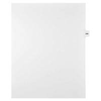 Mark Maker Legal Exhibit Index Tab White Single Tabs, 1/15th Cut, Letter Size, No Holes, Number 200, 25 Pack-White Single Tabs, 1/15th Cut