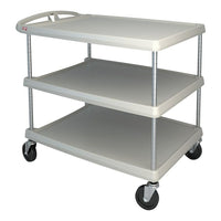 Mycart Utility Cart, 500 Lbs, 3-Shelf, 26" x 36-7/8"(MY2636-35G)-No. of Shelves: 3