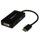 Startech Travel A/V Adapter: 3-In-1 Displayport to VGA DVI Or HDMI Converter-Maximize portability when traveling, or around the office, with a small footprint, and lightweight design