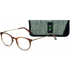 SAV Eyewear Tri-Focus Venice Blue Light Glasses - + 1.25 - Shiny Brown-3 powers in one pair of readers
