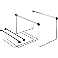 Pendaflex Adjustable Metal Frames - Letter Size - 2 Pack-Frame makes filing cabinet drawer or desk drawer ready for suspension filing