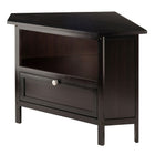 Winsome Zena Corner TV Stand, Espresso, (92634)-TV Stand