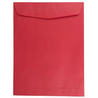 JAM Paper 9 x 12 Open End Catalog Envelopes, Brite Hue Red Recycled, 100 Pack (80329)-Christmas red