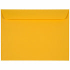 JAM Paper Booklet Envelopes - 9" x 12" - Sunflower Yellow - 25 Pack -Colour: Sunflower Yellow