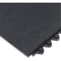 Wearwell 24/Seven Comfortable, Modular, Simple to Use No. 570, 3' x 3', Solid-The 3' x 3' mats interlock on all four sides to cover large areas, or can be used as single stations
