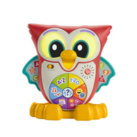 Fisher-Price Linkimals Light-Up & Learn Owl-Interactive musical learning toy with friendly, expressive face and multi-colour lights