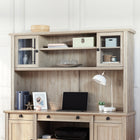Sauder Hammond Computer Desk Hutch - Chalk Oak (428248)-65.11" x 13.62" x 40.04"