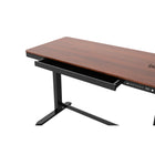Koble Juno 47.2"W Height Adjustable Smart Desk with Drawer - Walnut-1 storage drawer