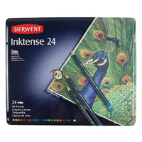 Derwent Inktense Pencils -  Assorted Colours - 24 Pack-Inktense pencils offer intense colour combined with a translucent effect