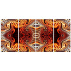 Designart Gold and Silver Reflection 4-Panel Modern Canvas Art Print, (PT3083-271)-Print