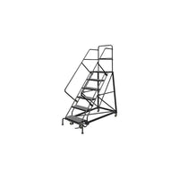 Tri-Arc Safety Slope Rolling Ladder, 4 Step, 40" x 49", Perforated (KDEC104246)-Frame Material: Steel