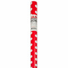 JAM Paper Gift Wrap - Polka Dot Wrapping Paper - 25 Sq Ft per Roll - Red with White Dots - 2 Pack-Size: 25 Square Feet per Roll