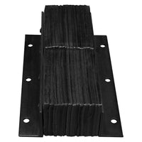 Iron Guard Safety Laminated Rubber Dock Bumpers, 11" x 24" x 9" (LVB924-11)-Material: Rubber