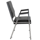 Flash Furniture HERCULES Series Black Antimicrobial Vinyl Bariatric Medical Reception Arm Chair-Stack Quantity: 10