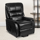 Flash Furniture HERCULES Series Black Leather Remote Powered Lift Recliner-Infinite Recline Positions