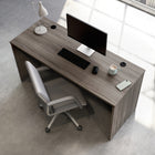 Sauder 59"W Affirm Desk - Hudson Elm- Desk can be fastened to the left or right side of 427413 Desk Return 42", 427414 Desk 48" x 24", or 427422 Desk 72" x 24"