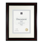 kieragrace Lucy Document Frame, 11" x 14", Matted to 8.5" x 11", Dark Brown, Gold Beading, 8 Pack-Two toned with gold beading