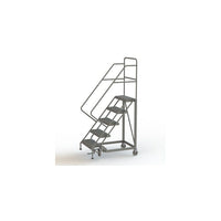 Tri-Arc Safety Slope Rolling Ladder, 5 Step, 50" x 58" (KDEC105242)-Frame Material: Steel