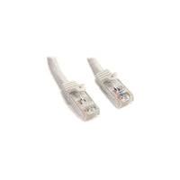 StarTech N6PATCH7WH 7' Cat 6 Snagless Patch Cable, White-Features RJ-45 Male connector on both sides to facilitate easy connectivity