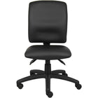 Nicer Furniture Ergonomic Polyurethane Task Chair – Black-Back tension adjustment knob