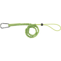 Ergodyne Squids 3100 Tool Lanyard, Bungee, Carabiner/Loop - Lime - 3 Pack-Connector Type Carabiner/Loop