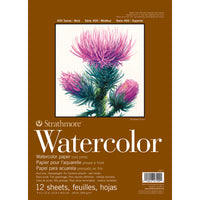 Strathmore 400 Series Watercolor Paper Pad, 9" x 12", 12 Sheets-9" W x 12" L