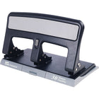 Staples One-Touch 3-Hole Punch - 30-Sheet Capacity-Padded handle locks down for convenient storage