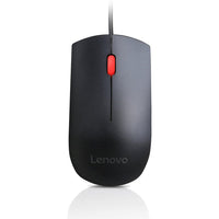 Lenovo Essential USB Mouse - Black-Full-size mouse for better grip