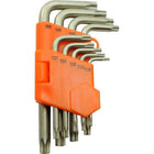Dynamic Tools 9 Piece Torx Hex Key Set, T10 - T50-Contains: T10, T15, T20, T25, T27, T30, T40, T45, T50