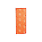 Azar Displays 20" x 8" Pegboard 1-Sided Wall Panel, Translucent Orange, 2 Pack-For use with flat surface