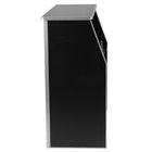 Flash Furniture 4' Black Laminate Foldable Bar-Black Laminate Finish
