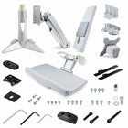 StarTech Adjustable Sit-Stand Monitor Arm Desk Mount with Keyboard and Mouse Tray-Weight: 25.2 lbs