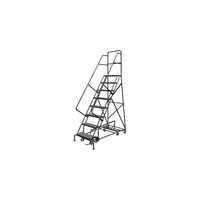 Tri-Arc Manufacturing All Directional Rolling Ladder, No. of Steps: 8, Platform Height: 80" (KDED108246)-No. of Steps: 8