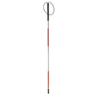 Drive Medical Folding Blind Cane with Wrist Strap-Reflective White and Red, Aluminum