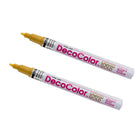 Marvy Uchida Fine-Line Opaque Paint Markers - Gold - 2 Pack-Marker Tip: Fine Point