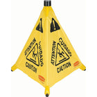 Rubbermaid Pop-Up Safety Cone, Trilingual With Pictogram - 2 Pack-Display Type Upright