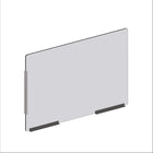 Mark Maker Modular Sneeze Guard Side - 42" W x 31.5" H panel 1/4" Clear Acrylic -2 12" aluminum bottom rails - 18" living hinge-Our clear modular sides are to be combined with the modular fronts as an extension for extra protection.