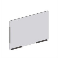 Mark Maker Modular Sneeze Guard Side - 42" W x 31.5" H panel 1/4" Clear Acrylic -2 12" aluminum bottom rails - 18" living hinge-Our clear modular sides are to be combined with the modular fronts as an extension for extra protection.