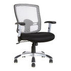 TygerClaw Mid Back Mesh Office Chair (TYFC2319)-Upholstered in soft and durable Black Mesh