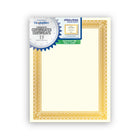 Geographics Rome Heavyweight Certificates - Gold Foil - 8.5" x 11" - 15 Pack-Inkjet and laser printer compatible Certificates