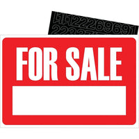 HeadLine 15"x19" "FOR SALE" Sign-Includes stick - on numbers
