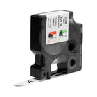 DYMO Rhino Label Tape, 12mm (1/2") Black on White Vinyl-Mfr's #: 18444
