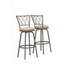 Monarch Specialties 2393 Barstool - Swivel/Dark Coffee Metal - 2 Pack-Set of 2 barstools 43"H